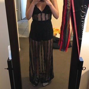 Sheer lace dress